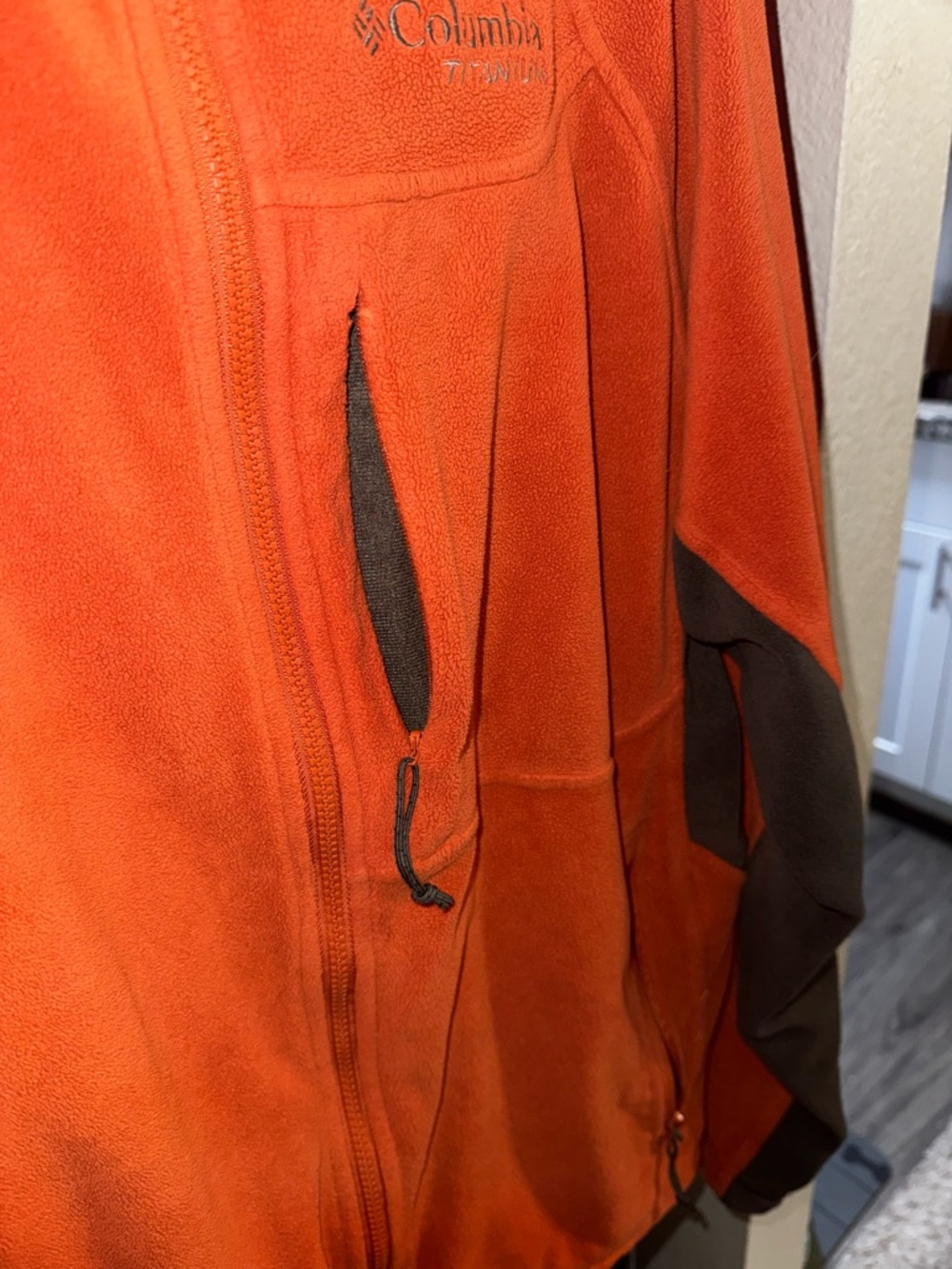 Columbia Titanium Orange Full-Zip Fleece Jacket - Picture 6 of 10